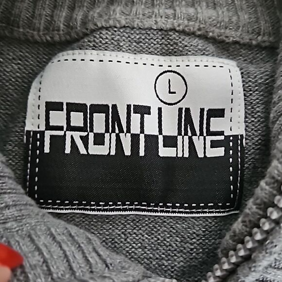 Frontline Men's Zip-Up Vest Gray Large - Picture 7 of 16